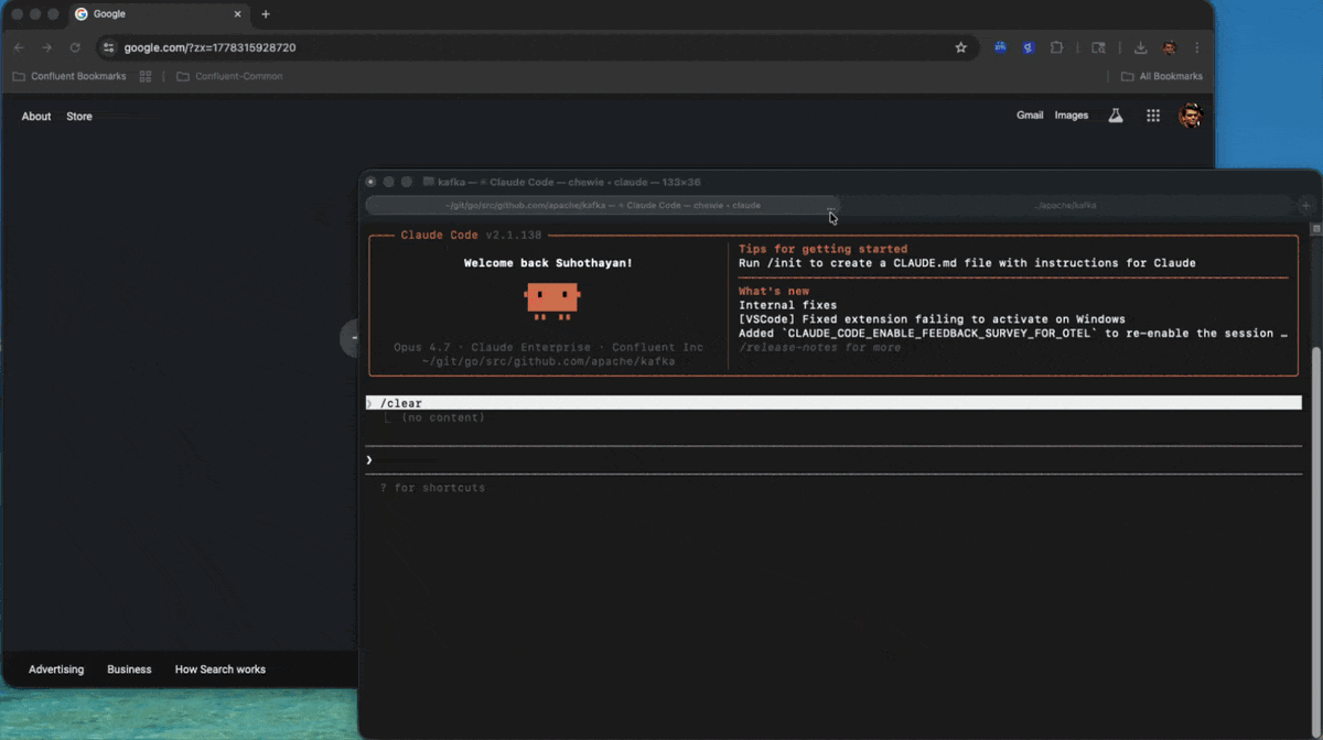 iReview demo: picking commits, leaving comments, copying review